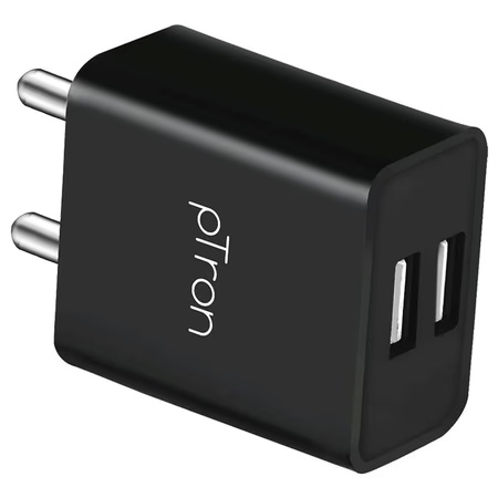 pTron Volta Dual USB Charger (Black)