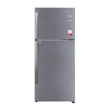 LG 437 L 2 Star Inverter Frost Free Double Door Refrigerator(GL-T432APZY SHINY STEEL, Convertible Refrigerator, Door Cooling+)