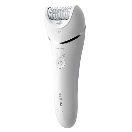 Philips 8000 Series BRE710/00 Epilator With Anti-Slip Grip, White