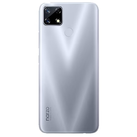 (Refurbished) Realme Narzo 20 4 GB RAM, 128 GB, Glory Silver, Mobile Phone, Like New(LN)