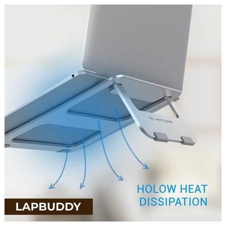Lapcare LapBuddy LSE-004 Aluminium Laptop Stand for Upto 39.62 cm (15.6 inch) Laptop, Silver