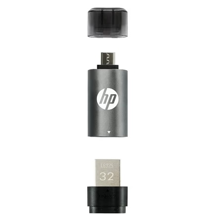 HP x5600b 32 GB USB 3.2 Flash Drives with Type-B Adaptor, 150 MB/s Read