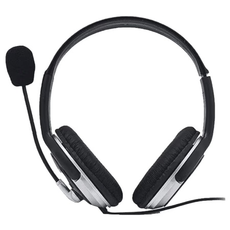 HP B4B09PA Wired Headphone with Microphone, 35mm Drivers, Noise Cancellation, Powerful Bass, Foldable and Adjustable Headband, Black