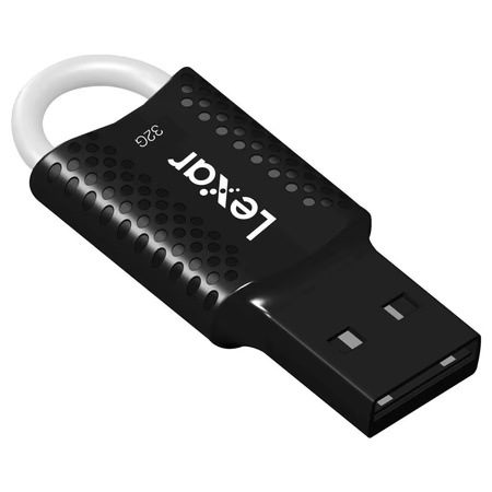 Lexar 32 GB JumpDrive V40 USB 2.0 Flash Drive, Black 3 Lexar 32 GB JumpDrive V40 USB 2.0 Flash Drive, Black