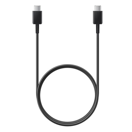 Samsung USB-C to USB-C Cable, Universal Compatibility, Reversible Design, 2 Amp, 100 cm (1 m) Length, High Speed Data Transfer/Charging, Original, Black, EP-DA705BBEGIN