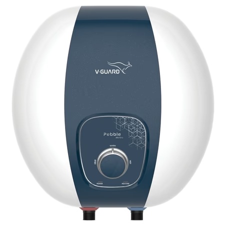 V Guard 6 L Storage Water Heater, Pebble Metro White and Blue