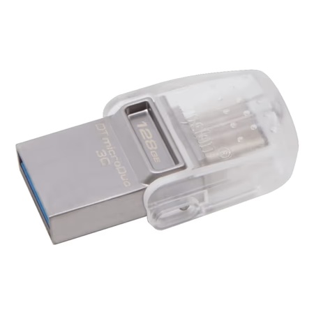 Kingston 128 GB DataTraveler MicroDuo 3C USB & Type-C OTG Flash Drive, DTDUO3C