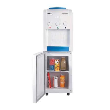Usha Instafresh Floor Standing 18U FCC Bottled Water Dispenser with storage cabinet