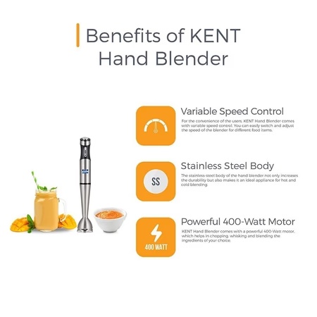 Kent 16044 Hand Blender with Variable Speed Control