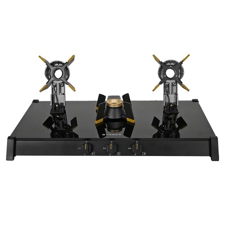 Faber Genius 753 Auto Ignition 3 Brass Burners Cooktop