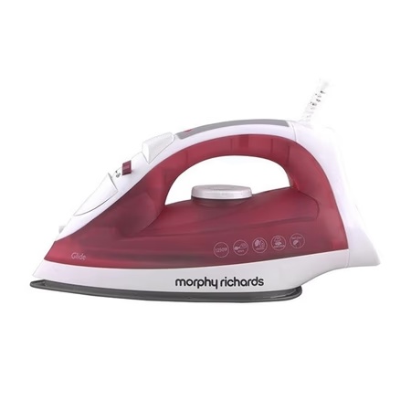 Morphy Richards Glide Steam Iron, Red and White