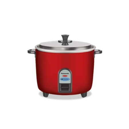 Panasonic 1.8 Litres Electric Rice Cooker, Switches Off Automatically Once Cooked, Anodized Aluminum Pan, SR-WA18 (GE9), Metallic Burgundy
