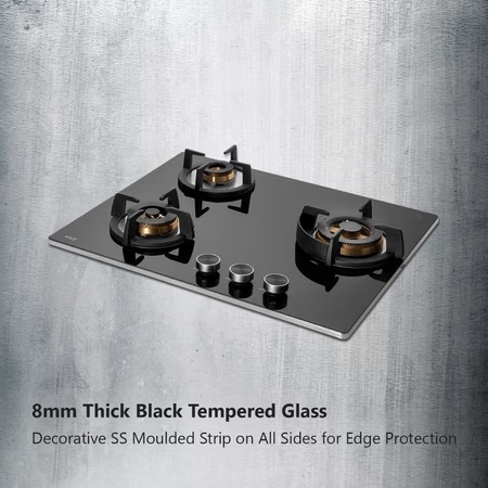 Kaff BLH603 3 Burner Kitchen Hob Black 5 Kaff BLH603 3 Burner Kitchen Hob Black