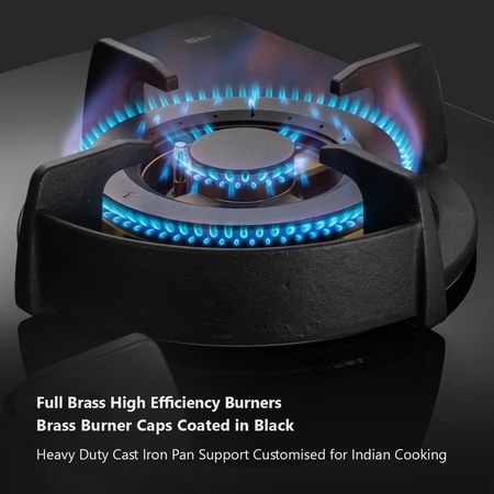 Kaff BLH603 3 Burner Kitchen Hob Black 6 Kaff BLH603 3 Burner Kitchen Hob Black