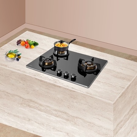 Kaff BLH603 3 Burner Kitchen Hob Black 8 Kaff BLH603 3 Burner Kitchen Hob Black