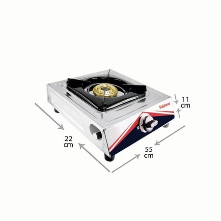 Fabiano R100 1 Burner Stainless Steel Cooktop, Manual Ignition 2 Fabiano R100 1 Burner Stainless Steel Cooktop, Manual Ignition