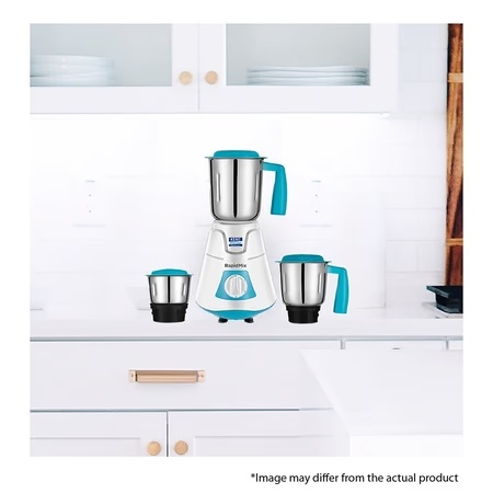 Kent Rapid Mix, 550 Watts, 3 Jars Mixer Grinder, 3 Speed Control, Blue