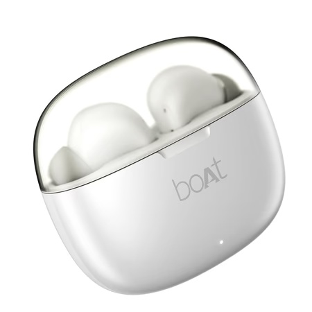 boAt Airdopes 212 with Tanslucent Lid, 50 Hrs Battery, 45 ms Low Latency, ENx Tech, Fast Charge, Bluetooth (Ivory)