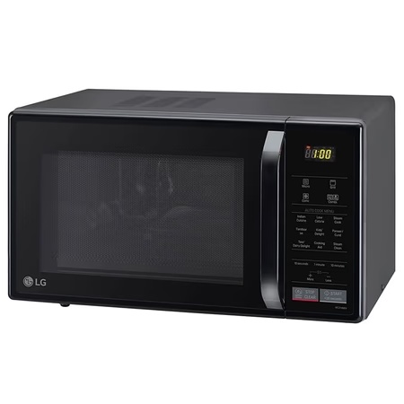 LG MC2146BV 21L Convection Microwave Oven, 151 Auto Cook Menu, Black