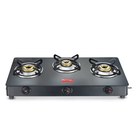 Prestige Magic Plus Glass Top 3 Burner Gas Stove, GTMP 03
