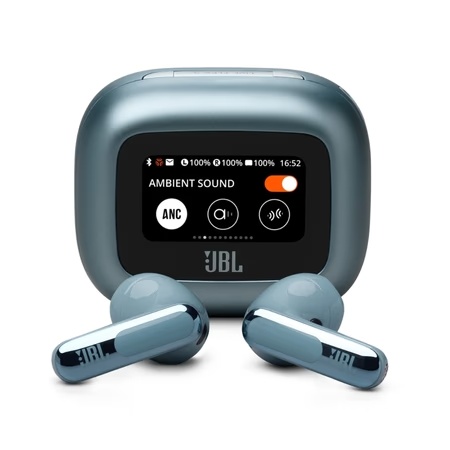 JBL Live FLEX 3. True Wireless Noise Cancelling Earbuds, Hi Res Audio With JBL Signature Sound, 50 Hours Playtime, Multi Point Connection, IP 55 Waterproof and Dustproof, JBL Headphones App, Personifi 3.0 (Blue)