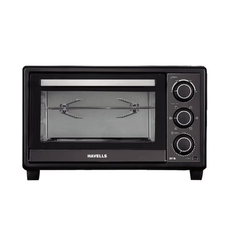 Havells BL 28 litres 1500 Watts Oven Toaster Grill (OTG), Motorized Rotisserie, Black