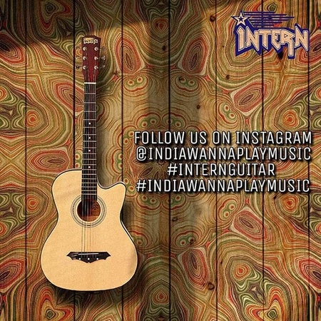 Intern INT-38C Acoustic Guitar, Natural