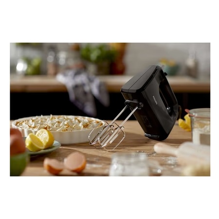 Philips Daily Collection HR3705/10 Hand Mixer with 5 speeds + Turbo, Non-slip grip, Large eject button (Black)