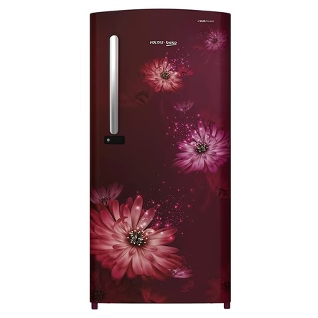 Voltas Beko 195 Litre 3 Star Direct Cool Single Door Refrigerator, Dahlia Wine, RDC215CDWEX