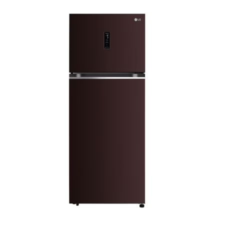 LG 380 Litre 3 Star Convertible Frost-Free Double Door Refrigerator, Russet Sheen, GL-T412VRSX