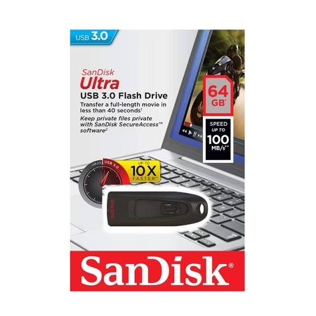 SanDisk Pen Drive 64 GB CZ48 Ultra USB 3, 130 MB/s 4 SanDisk Pen Drive 64 GB CZ48 Ultra USB 3, 130 MB/s