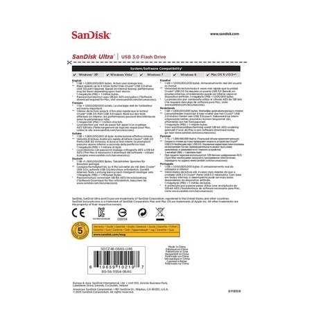 SanDisk Pen Drive 64 GB CZ48 Ultra USB 3, 130 MB/s 5 SanDisk Pen Drive 64 GB CZ48 Ultra USB 3, 130 MB/s