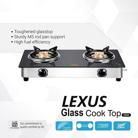 Greenchef Lexus 2 Burner Glass Cooktop, Manual Ignition 2 Greenchef Lexus 2 Burner Glass Cooktop, Manual Ignition