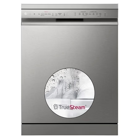 LG 14 Place Dishwasher, WiFi Enabled, True Steam, Quadwash, Inverter Direct Drive Technology, 4 washing arms, Silver (DFB532FP)