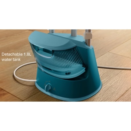 Philips STE1040/20 Standing Garment Steamer with 1800 Watts, 1.8 Ltr Water Tank, 2 Pole-BRD, Aqua Blue 2 Philips STE1040/20 Standing Garment Steamer with 1800 Watts, 1.8 Ltr Water Tank, 2 Pole-BRD, Aqua Blue