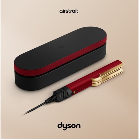Dyson Airstrait Limited Edition Hair Straightener, Red Velvet and Gold