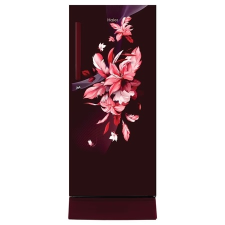 Haier 190 L 3 Star Direct Cool Single Door Refrigerator (HED-203RFB-P Red Opal, Stabilizer Free Operation)