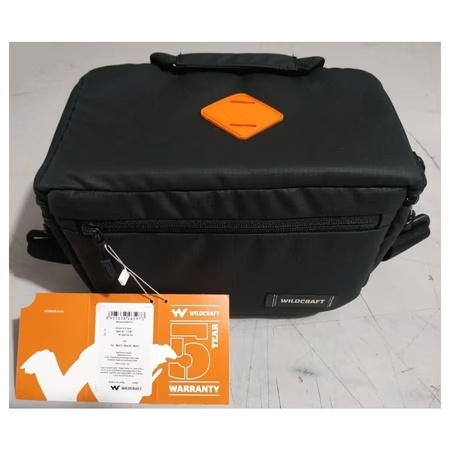 Wildcraft Camera Bag for Nikon Camera with Side Stretch Mesh Pocket, Black, PBGPAC17