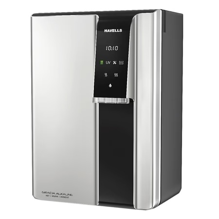 Havells Gracia Alkaline, 7.5 Litres, 60 Watts, RO + UV Water Purifier, 8 Stage Purification Technology, Silver and Black 2 Havells Gracia Alkaline, 7.5 Litres, 60 Watts, RO + UV Water Purifier, 8 Stage Purification Technology, Silver and Black