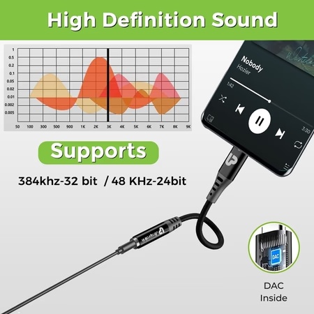 UltraProlink UL1081 Audio Link Type C to 3.5mm Headphone Jack Audio Convertor Adapter 5 UltraProlink UL1081 Audio Link Type C to 3.5mm Headphone Jack Audio Convertor Adapter