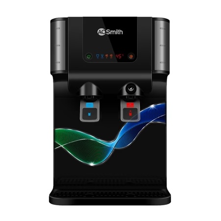 A.O. Smith ProPlanet P6, 9 Litres + 0.8 Litres (Steel Hot Tank), 60 Watt, RO + SCMT, Water Purifier, Advance Recovery Technology, 8 Purification Stages, Black