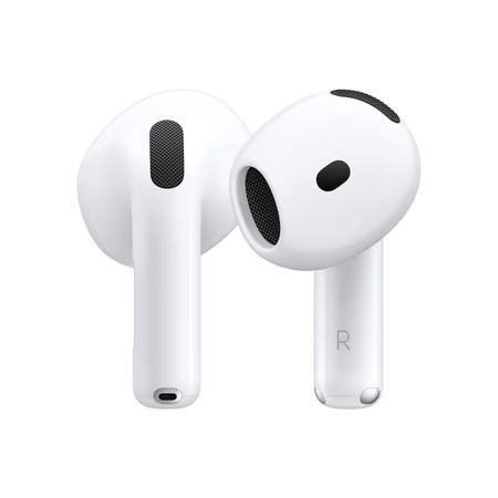 Apple AirPods 4 with Active Noise Cancellation, Adaptive Audio and Transparency mode, Voice Isolation, Hey Siri and Siri Interactions, Up to 5 hours of listening time on a single charge, True Wireless Earbuds