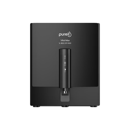 Pureit, 7 Litre, RO Plus UV Water Purifier, Advanced 7 Stages of Purification, Efficient UV Sterlization, Vital Max, Black