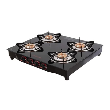 Butterfly Wave 4 Burner Glass Top LPG Gas Stoves