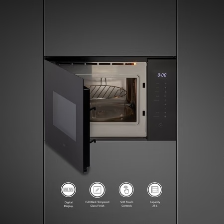 Kaff KMWHN6BLK Built In Microwave Overn 28 L Black
