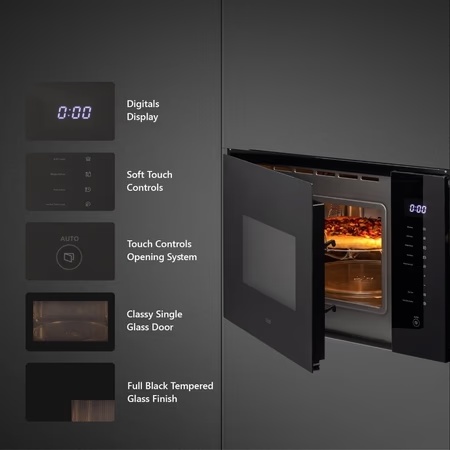 Kaff KMWHN6BLK Built In Microwave Overn 28 L Black 4 Kaff KMWHN6BLK Built In Microwave Overn 28 L Black