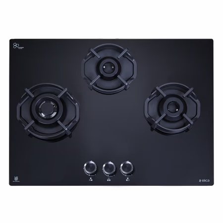 Elica Flexi Hexa 360 Lotus Ind Hd Brass 3 Burner Hob
