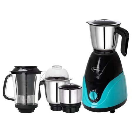 Pigeon Zest 750W 4 Jars Mixer Grinder, Anti-Slip Handles and Anti-Skid Feet, Turquoise Blue 6 Pigeon Zest 750W 4 Jars Mixer Grinder, Anti-Slip Handles and Anti-Skid Feet, Turquoise Blue