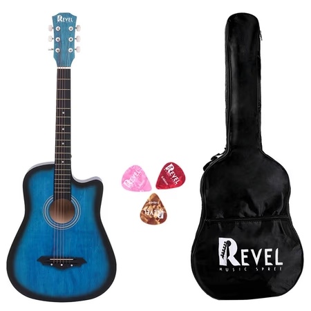 Revel RVL-RVL-38C-LGP-BLS Acoustic Guitar for Right Hand Orientation, Blue 8 Revel RVL-RVL-38C-LGP-BLS Acoustic Guitar for Right Hand Orientation, Blue