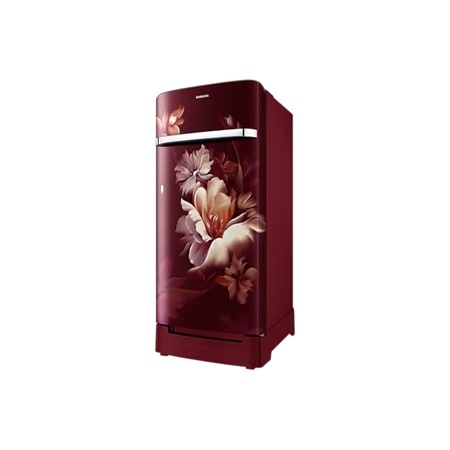 Samsung 189 L Horizontal Curve Design Single Door Refrigerator Midnight Blossom Red, RR21C2H25RZ 2 Samsung 189 L Horizontal Curve Design Single Door Refrigerator Midnight Blossom Red, RR21C2H25RZ